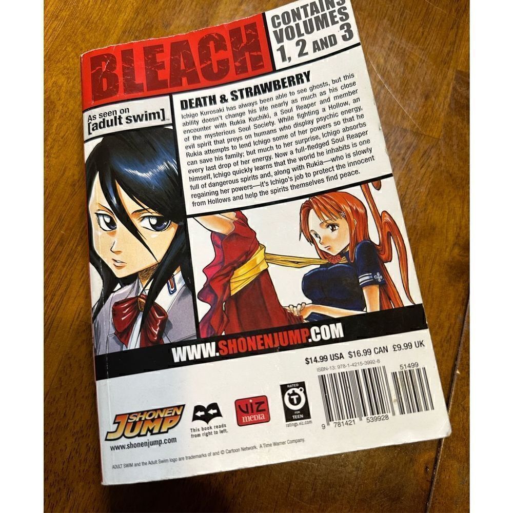 BLEACH 3-In-1 Tite Kubo Volume 1 2 3 Manga Anime English Paperback Book - Picture 4 of 9